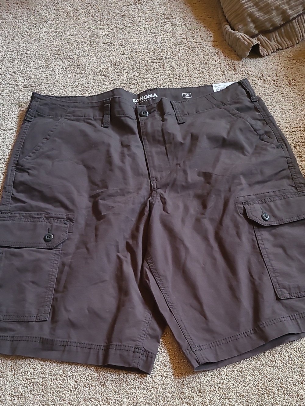 Sonoma Men's Dark Gray Cargo Shorts NWT